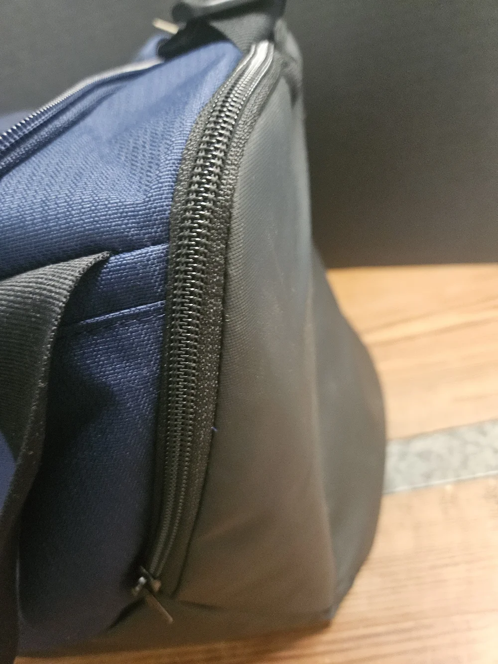 Nike Men’s Navy Duffel Bag with White Swoosh